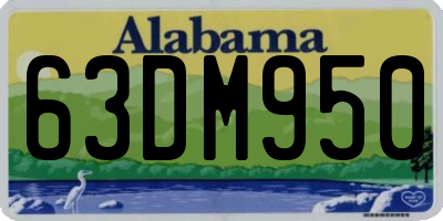 AL license plate 63DM950