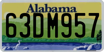 AL license plate 63DM957