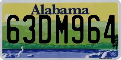 AL license plate 63DM964