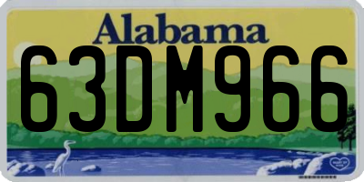 AL license plate 63DM966