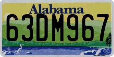 AL license plate 63DM967
