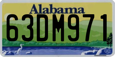 AL license plate 63DM971