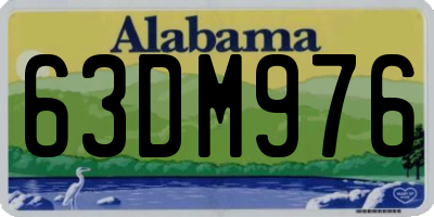 AL license plate 63DM976