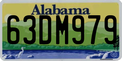 AL license plate 63DM979