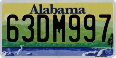 AL license plate 63DM997