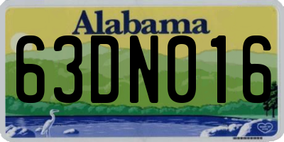 AL license plate 63DN016