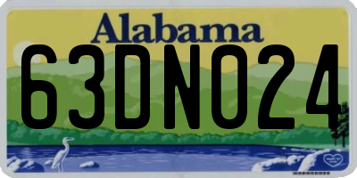 AL license plate 63DN024