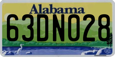AL license plate 63DN028