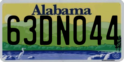 AL license plate 63DN044