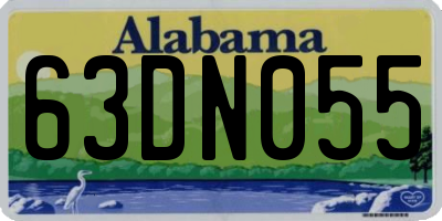 AL license plate 63DN055