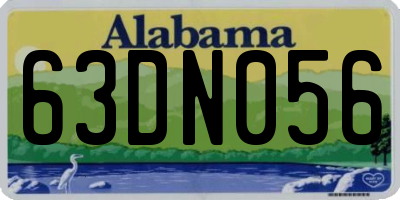 AL license plate 63DN056