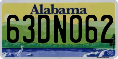 AL license plate 63DN062