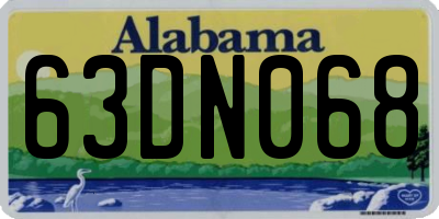 AL license plate 63DN068