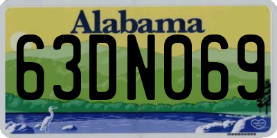 AL license plate 63DN069