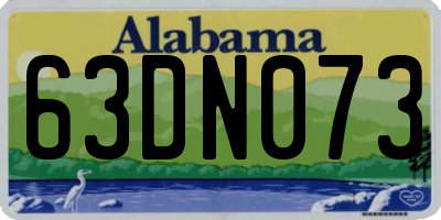 AL license plate 63DN073