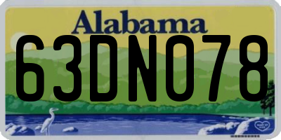 AL license plate 63DN078