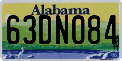 AL license plate 63DN084