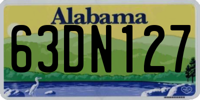 AL license plate 63DN127