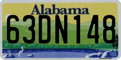 AL license plate 63DN148