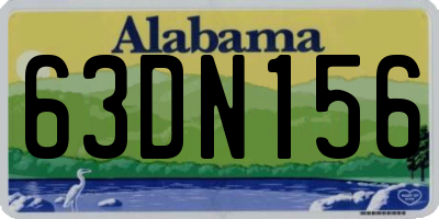 AL license plate 63DN156