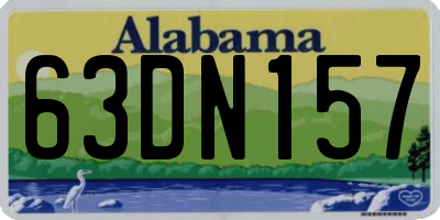 AL license plate 63DN157