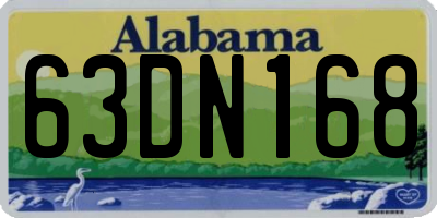 AL license plate 63DN168