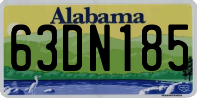 AL license plate 63DN185