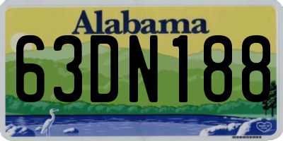 AL license plate 63DN188