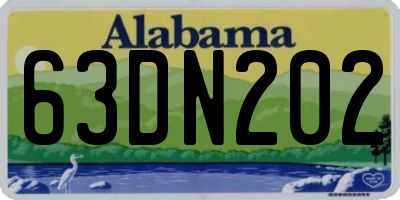 AL license plate 63DN202