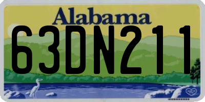 AL license plate 63DN211