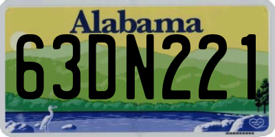 AL license plate 63DN221
