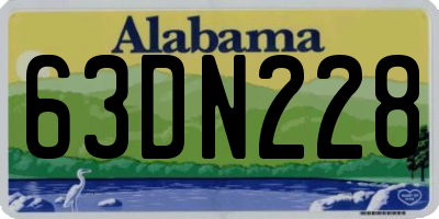 AL license plate 63DN228