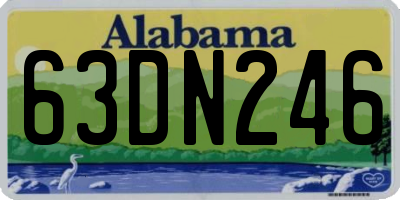 AL license plate 63DN246