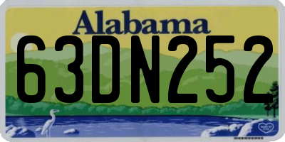 AL license plate 63DN252