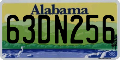 AL license plate 63DN256