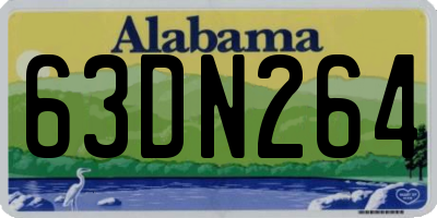 AL license plate 63DN264