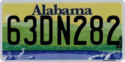 AL license plate 63DN282