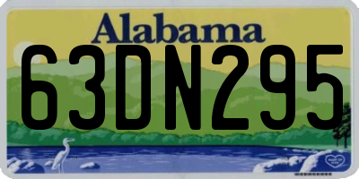 AL license plate 63DN295