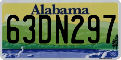 AL license plate 63DN297