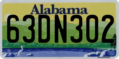 AL license plate 63DN302