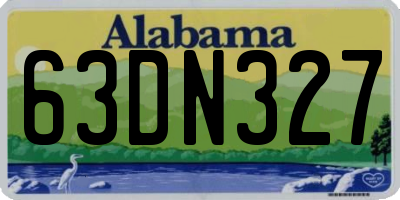 AL license plate 63DN327