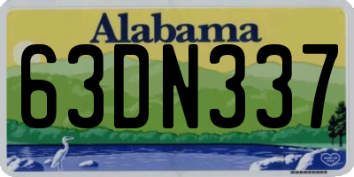 AL license plate 63DN337