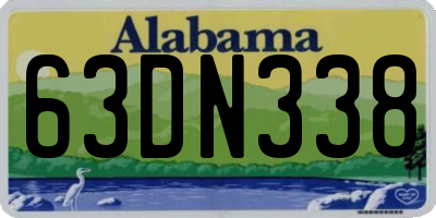 AL license plate 63DN338