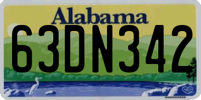 AL license plate 63DN342