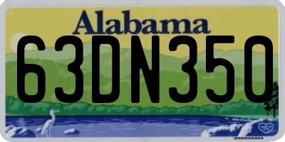 AL license plate 63DN350