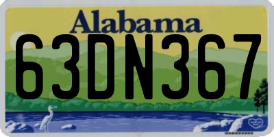 AL license plate 63DN367