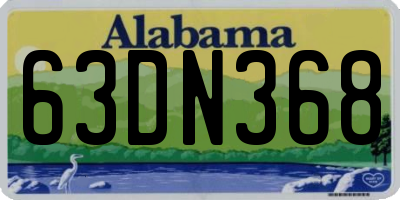AL license plate 63DN368