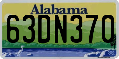 AL license plate 63DN370