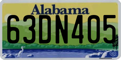 AL license plate 63DN405