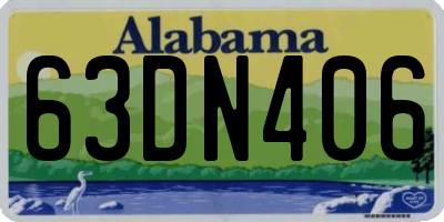 AL license plate 63DN406